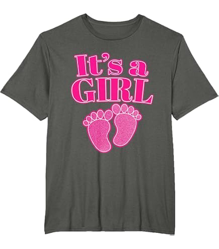 Amazon.com: Gender Reveal tshirt, It's a girl tshirt T-Shirt